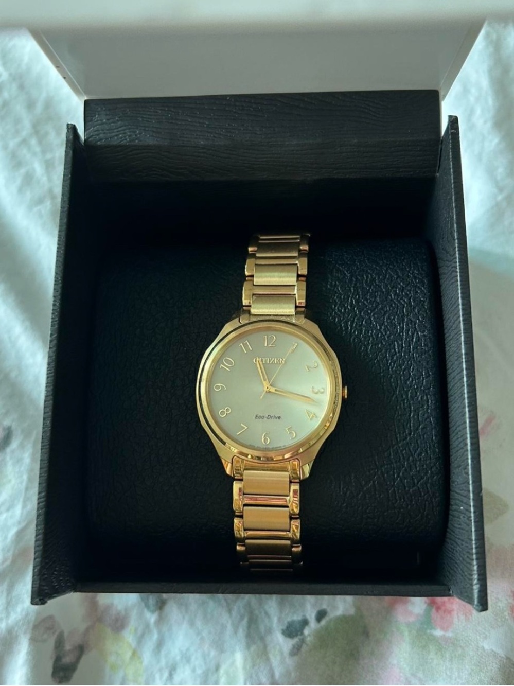 Citizen Gold-Tone Women's Bracelet Watch with Mother-of-Pearl Dial